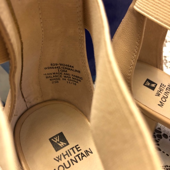 White Mountain tan sandals size 10 brand new in box - Picture 5 of 8